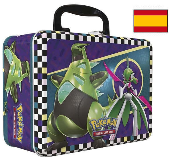 Pokemon Collector Chest Tin Spansk Spanish 2024 Summer: Scarlet Violet Boosters Promokort Mini-album 195 184 Nt Og Mere Collectors