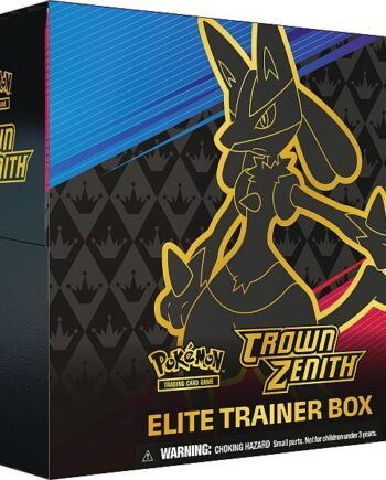 Pokemon Crown Zenith Elite Trainer Box  Lucario  Turneringsboks For Begyndere  10 Boosters
