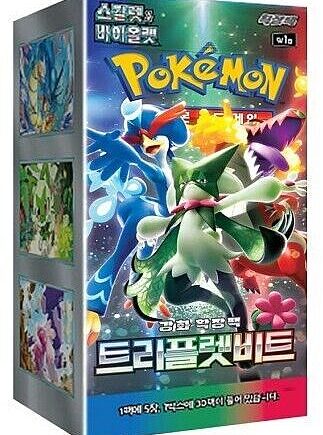 Pokemon Display  Booster Box  Scarlet   Violet Sv1a: Strength Expansion Pack Triplet Beat  Koreansk  30 Boosters
