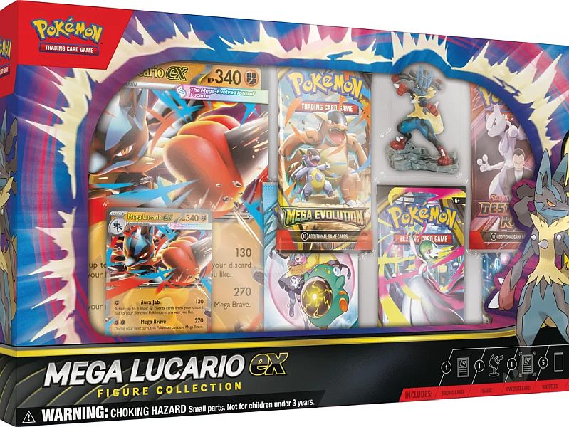 Pokemon Ex Box: Mega Lucario Ex Figure Collection