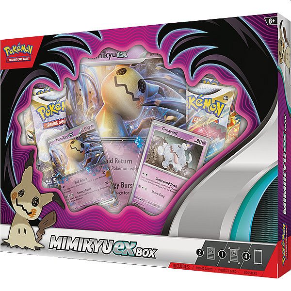 Pokemon Ex Box: Mimikyu Ex 2023 Boosters