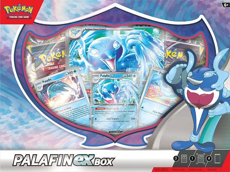 Pokemon Ex Box: Palafin Ex 2024 Boosters