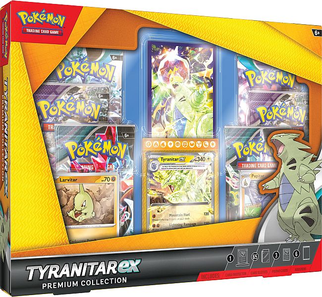 Pokemon Ex Box: Tyranitar Ex Premium Collection 2024 Boosters