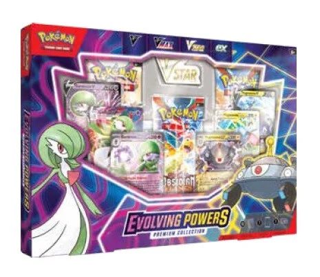 Pokemon Ex Vmax Box: Evolving Powers Premium Collection 2023 Boosters