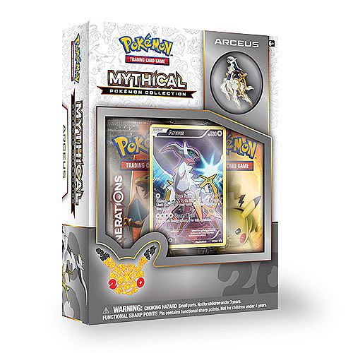 Pokemon Generations  20th Anniversary  Mythical Collection: Arceus   Boosters  Promo   Pin