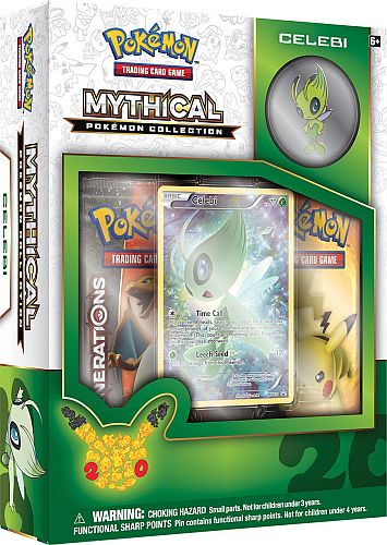Pokemon Generations  20th Anniversary  Mythical Collection: Celebi   Boosters  Promo   Pin