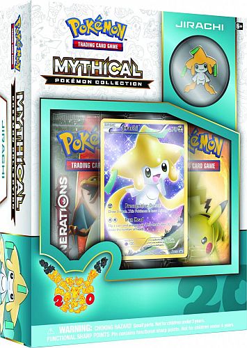 Pokemon Generations  20th Anniversary  Mythical Collection: Jirachi   Boosters  Promo   Pin