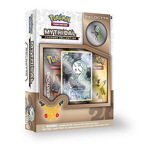 Pokemon Generations  20th Anniversary  Mythical Collection: Meloetta   Boosters  Promo   Pin