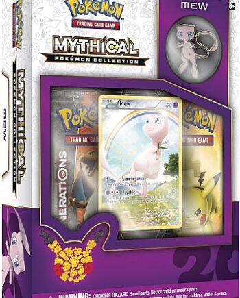Pokemon Generations  20th Anniversary  Mythical Collection: Mew   Boosters  Promo   Pin