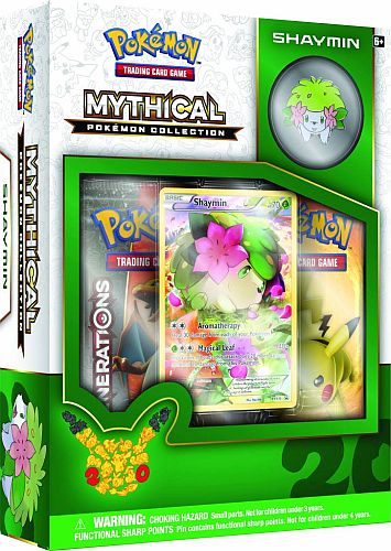Pokemon Generations  20th Anniversary  Mythical Collection: Shaymin   Boosters  Promo   Pin