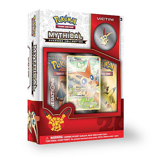 Pokemon Generations  20th Anniversary  Mythical Collection: Victini   Boosters  Promo   Pin