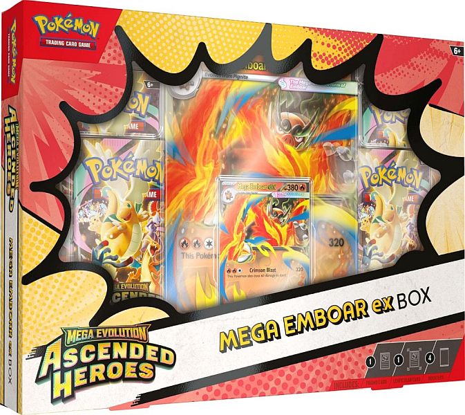 Pokemon Me02 Ascended Heroes: Mega Emboar Ex Box