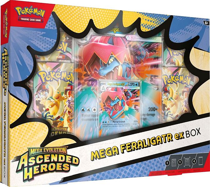 Pokemon Me02 Ascended Heroes: Mega Feraligatr Ex Box