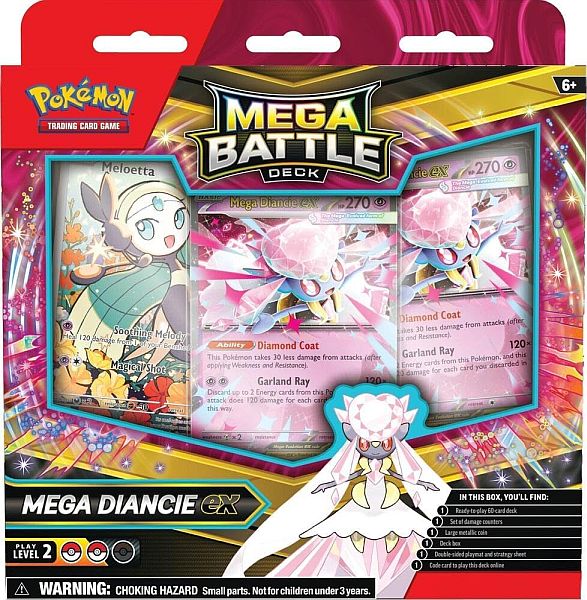 Pokemon Mega Battle Deck: Mega Diancie Ex 2025