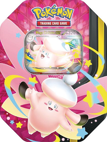 Pokemon Mega Clefable Ex Tin 2026 Mega Moonlit Tin