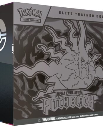 Pokemon Mega Evolution: Pitch Black Elite Trainer Box  Mega Darkrai Zarude  Boks Med   Boosters  Promokort   Tilbeh 195 184
