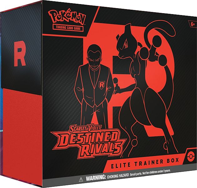 Pokemon Scarlet Violet: Destined Rivals Elite Trainer Box Team Rocket Wobbuffet Boks Med Boosters Promokort Tilbeh 195 184