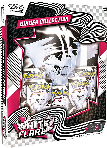 Pokemon Scarlet Violet: White Flare Binder Collection Boosters -pocket Mappe Holder 360 Kort