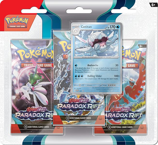 Pokemon Sv04 Paradox Rift -pack Blister: Cetitan