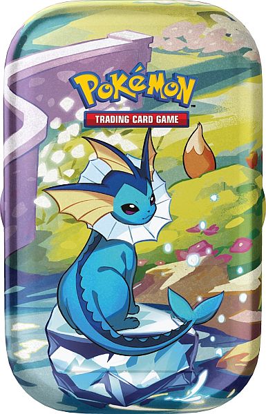 Pokemon Sv8   Prismatic Evolutions Mini Tin: Vaporeon