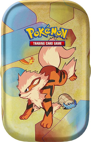 Pokemon Tin Kasse 2023 Fall Scarlet   Violet: 151 Mini Tin: Arcanine    Boosters     195 184 Nt