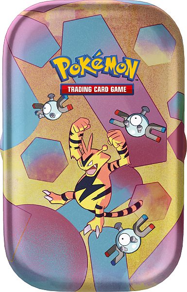 Pokemon Tin Kasse 2023 Fall Scarlet   Violet: 151 Mini Tin: Electabuzz    Boosters     195 184 Nt