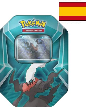 Pokemon Tin Kasse Spansk Spanish 2024: Darkrai  Sableye  Spiritomb  Triple Whammy Collector   Tin Box    Boosters