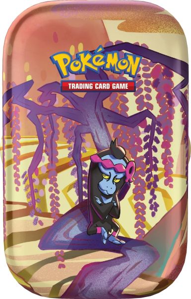 Pokemon Tin Kasse 2024 Summer Scarlet Violet: Shrouded Fable Mini Tin: Munkidori Boosters Klisterm 195 166 Rker