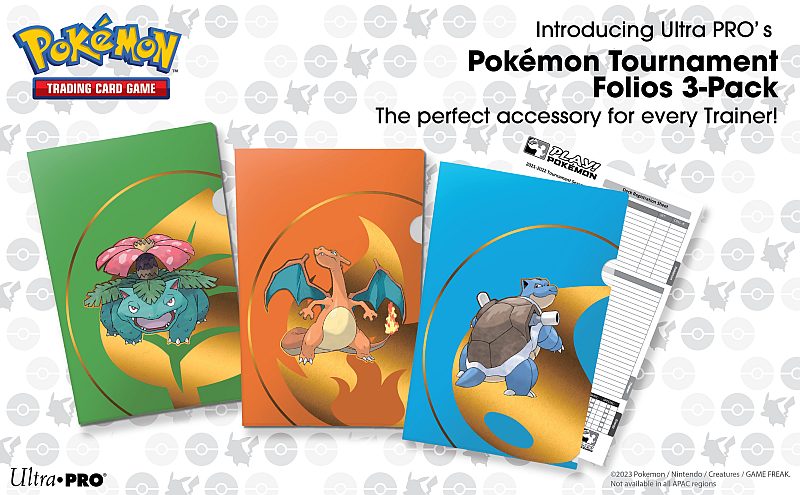Pokemon Tournament Portfolio Chartek Series -pack Charizard Blastoise Venusaur Ultra Pro 16098