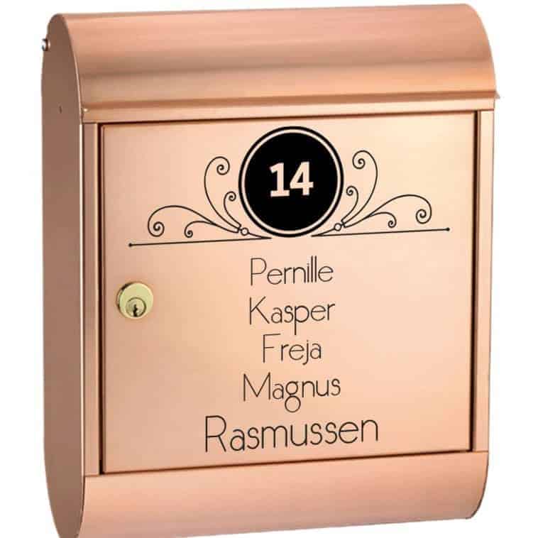 Postkasse Cirkel Wallsticker
