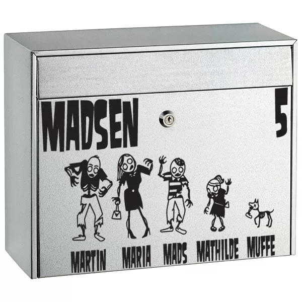Postkasse Zombie Wallsticker