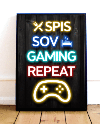 Quot Spis  Sov  Gaming  Repeat Quot  Plakat