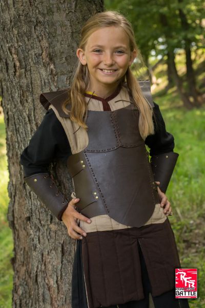 Ready For Battle Leather Armour Brown Epic Armoury Small Live Rollespil