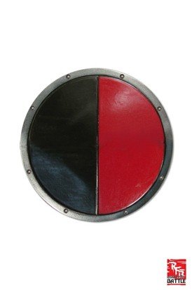 Ready For Battle Round Shield Red Black Epic Armoury 50cm Live Rollespils Skjold