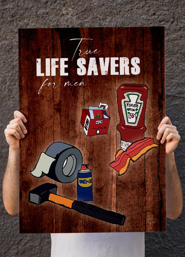 Real Life Savers-plakat 21   29    A4  Kr  199 -