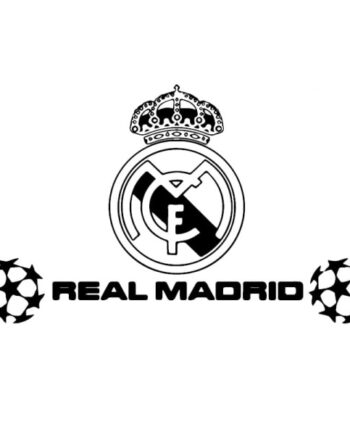 Stor Real Madrid Wallsticker  Champions League  97x70cm