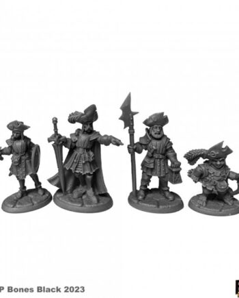 Reaper Bones Black: Barrowgate Town Watch     Plastic Miniatures