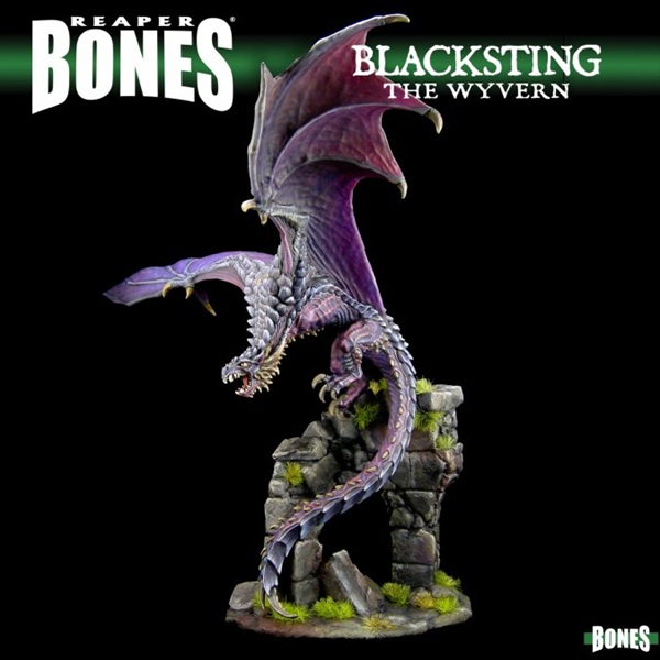 Reaper Bones Classic: Blacksting The Wyvern Plastic Miniature Deluxe Boxed Set