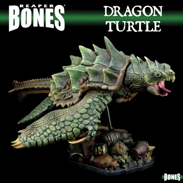 Reaper Bones Classic: Dragon Turtle Plastic Miniature Deluxe Boxed Set