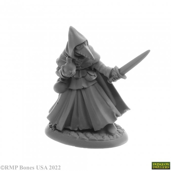 Reaper Bones Usa Dungeon Dwellers: Brother Lazarus Plague Doctor Plastic Miniature