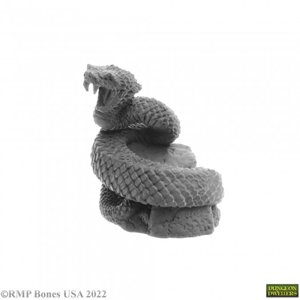 Reaper Bones Usa Dungeon Dwellers: Giant Snake 44078 Plastic Miniature