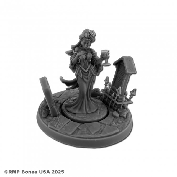 Reaper Bones Usa Dungeon Dwellers: Sadraseth Vampire Queen Of Sullenhall Plastic Miniature