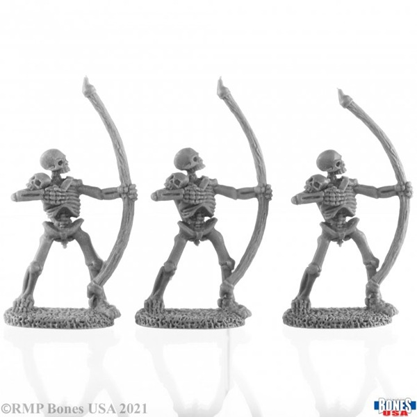 Reaper Bones Usa Reaper Legends: Skeletal Archers Plastic Miniatures