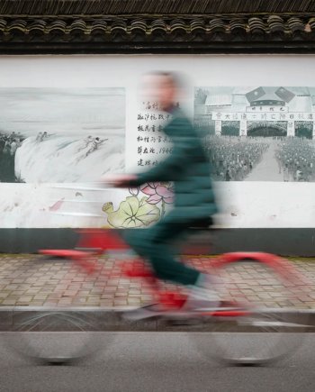 Red Bicycle Af Julie Aucoin