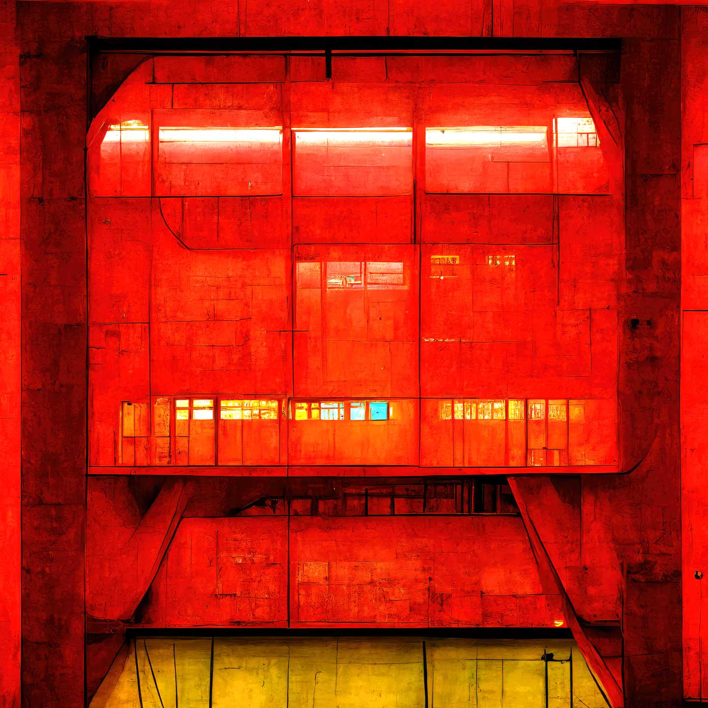 Red Pompidou V1 Af Yoma Emptylands
