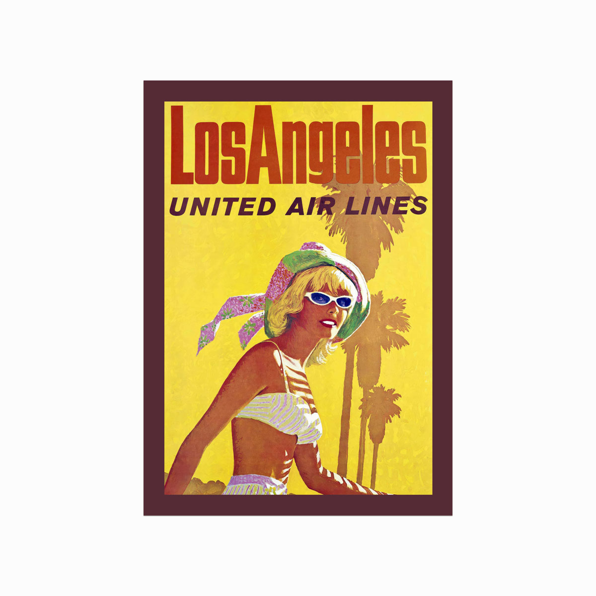 Retro Plakat  Los Angeles
