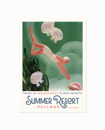Retro Plakat  Pullman Summer Resort