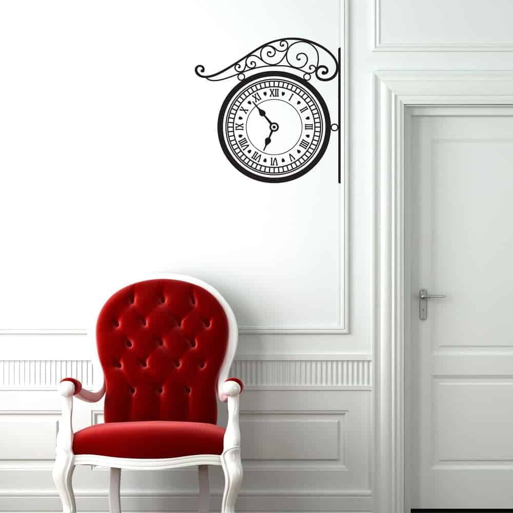 Retro Vægur Wallsticker