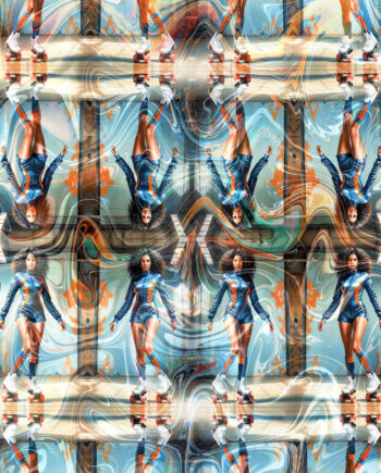 Roller Skates Woman Iii Af Lotte Grarup