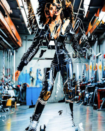Roller Skates Woman Iv Af Lotte Grarup